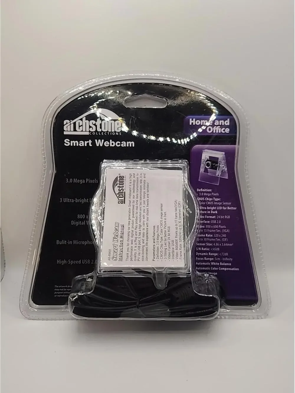 Archstone Collections Smart Webcam Home And Office 3.0 Mega Pixels